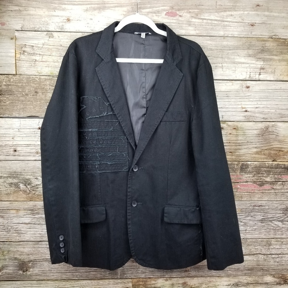Red squad men's black blazer L